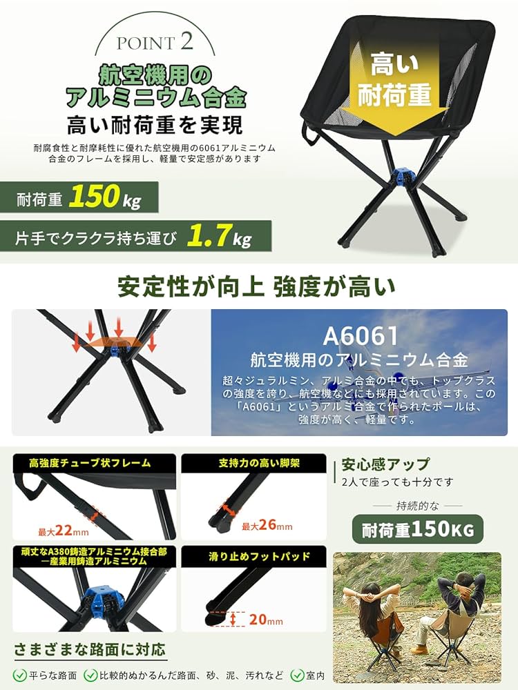 WEJOY キャンプ チェア 折りたたみ コンパクト アウトドア チェア 5秒で Amazon.co.jp: WEJOY キャンプ チェア 折りたたみ コンパクト